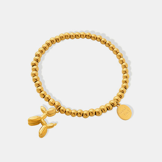 Puppy Charm Bracelet 18K Gold-Plated